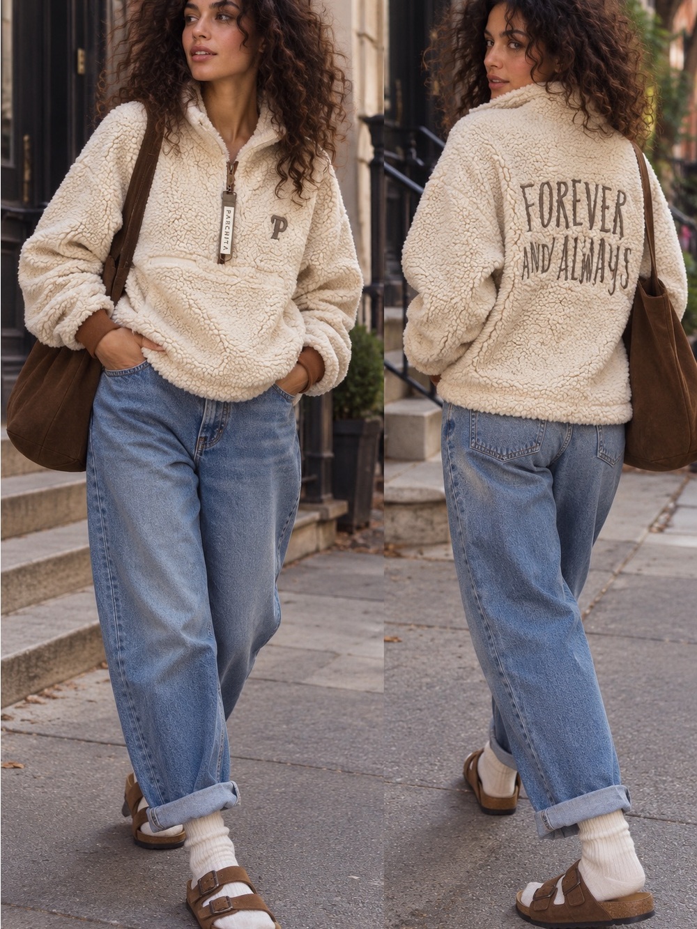 New PARCHITA Sherpa Pullover
"Forever and Always" Size S/M